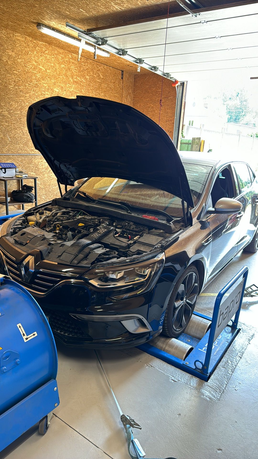 Renault sur banc de puissance Bapro lors du développement d’une calibration Algorithm Engineering